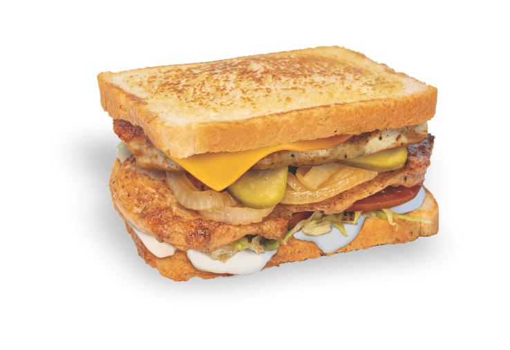 Toasted Chicken & Cheese Burger Double